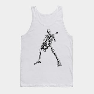 Halloween Skeleton Rocker Ghitar Tank Top